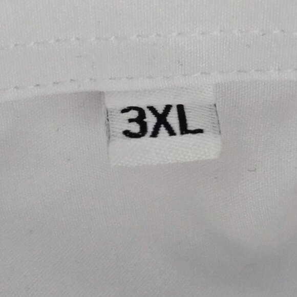 NWOT | Men's Classic White Long Sleeve Button Up Dress Shirt Business | 3XL - Picture 4 of 5